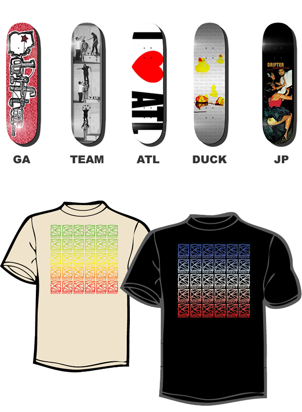 Drifter Skateboard Mfg. Atlanta, GA